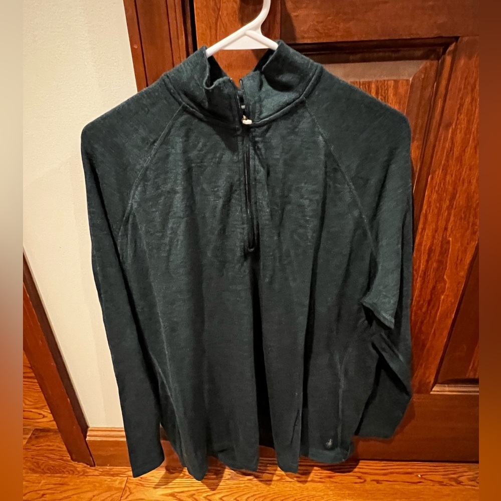 Smartwool Women’s Navy 1/4 zip Sweater